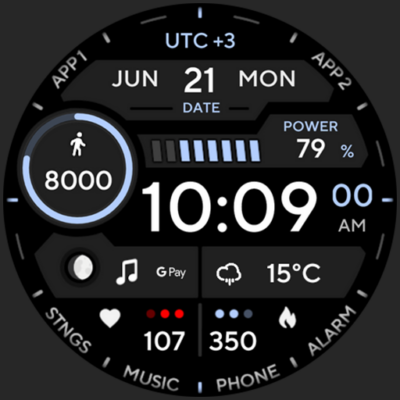 TACT ONE: Watch face Android Screenshot