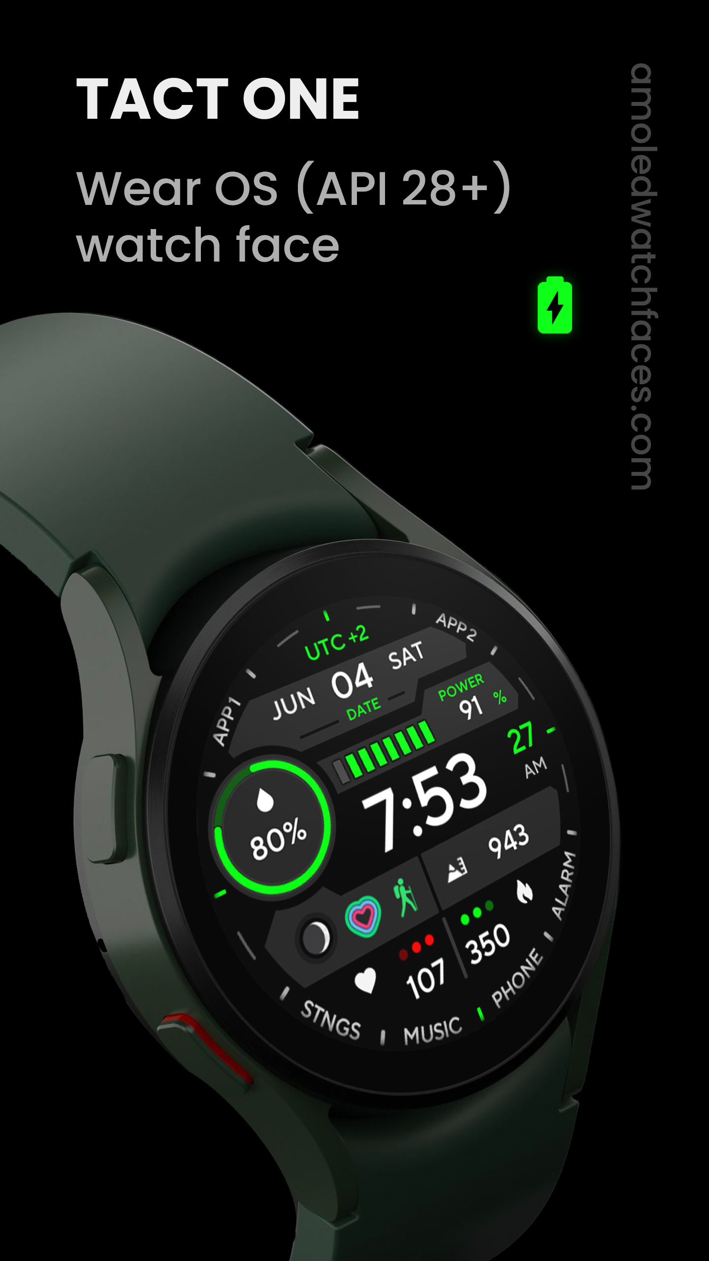 TACT ONE: Watch face Android Screenshot 2