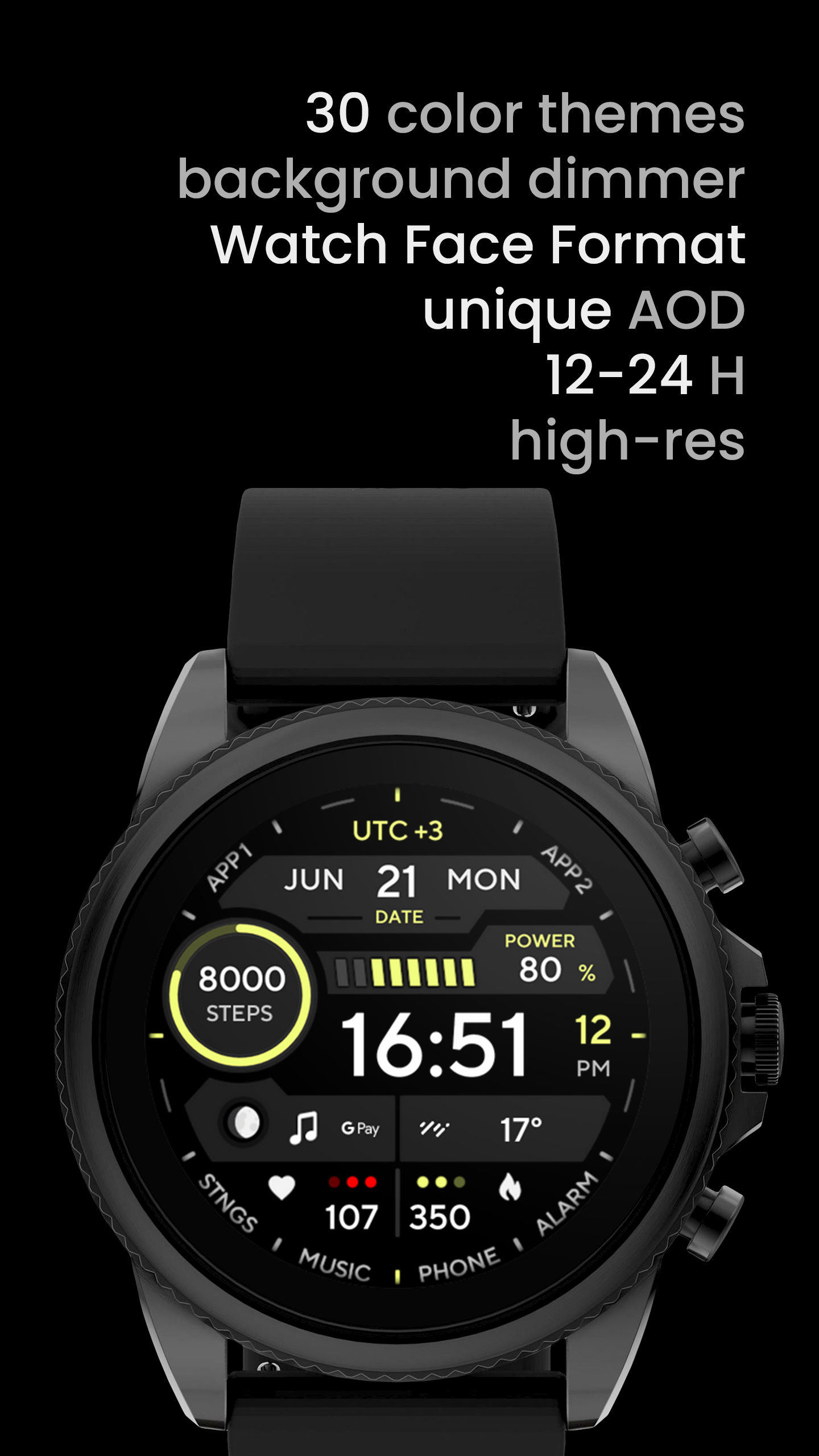 TACT ONE: Watch face Android Screenshot 3