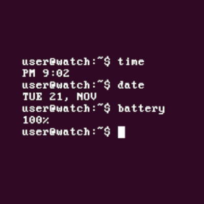 Terminal Watch Face Android Screenshot