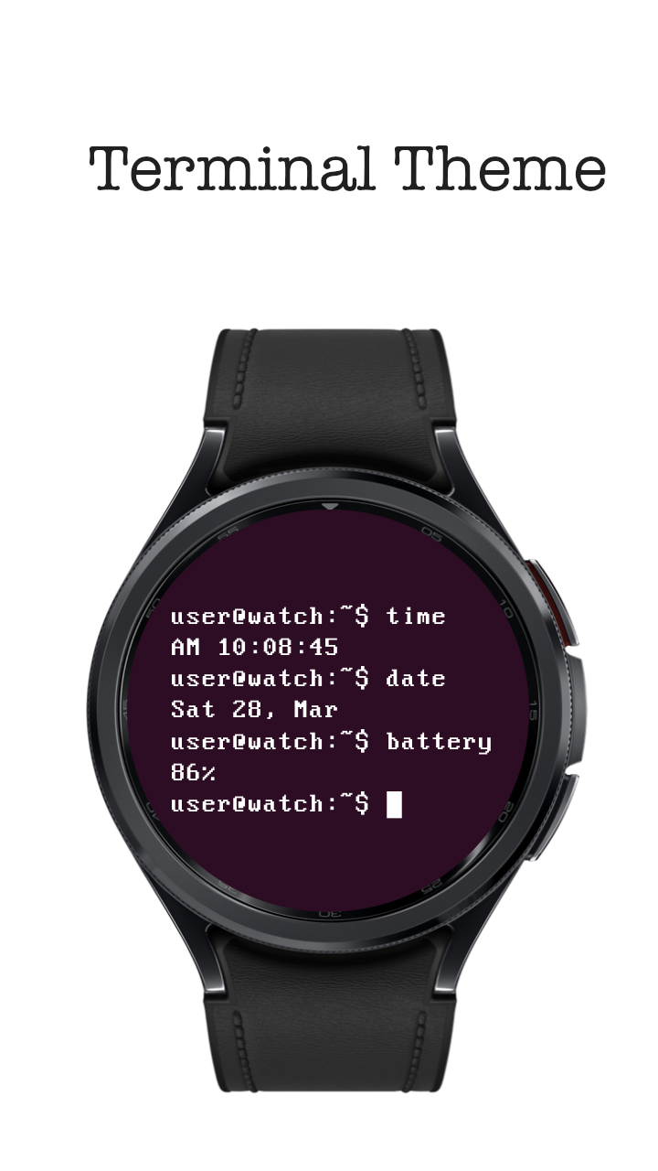 Terminal Watch Face Android Screenshot 2
