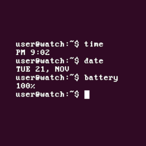 Terminal Watch Face Android Screenshot
