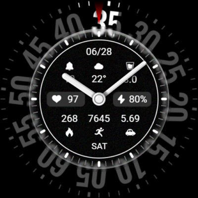 Texture Turntable ZKin Watch Android Screenshot