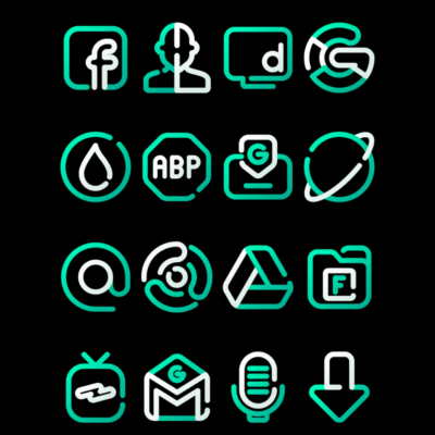 ToscaLine - Turqoise Icon Pack Android Screenshot 3