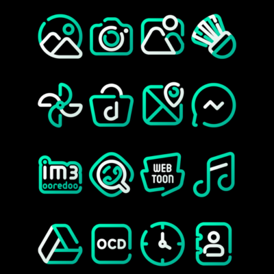 ToscaLine - Turqoise Icon Pack Android Screenshot 4