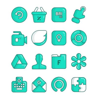 Toska - Turqoise icon pack Android Screenshot 2
