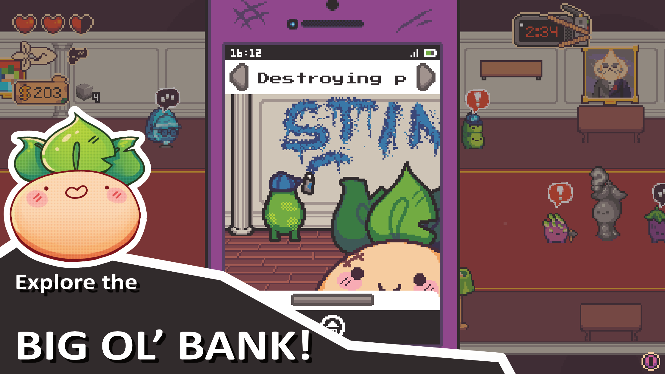 Turnip Boy Robs a Bank Android Screenshot 4