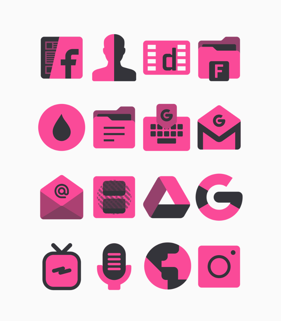 Varwil Pink - Icon Pack Android Screenshot 3