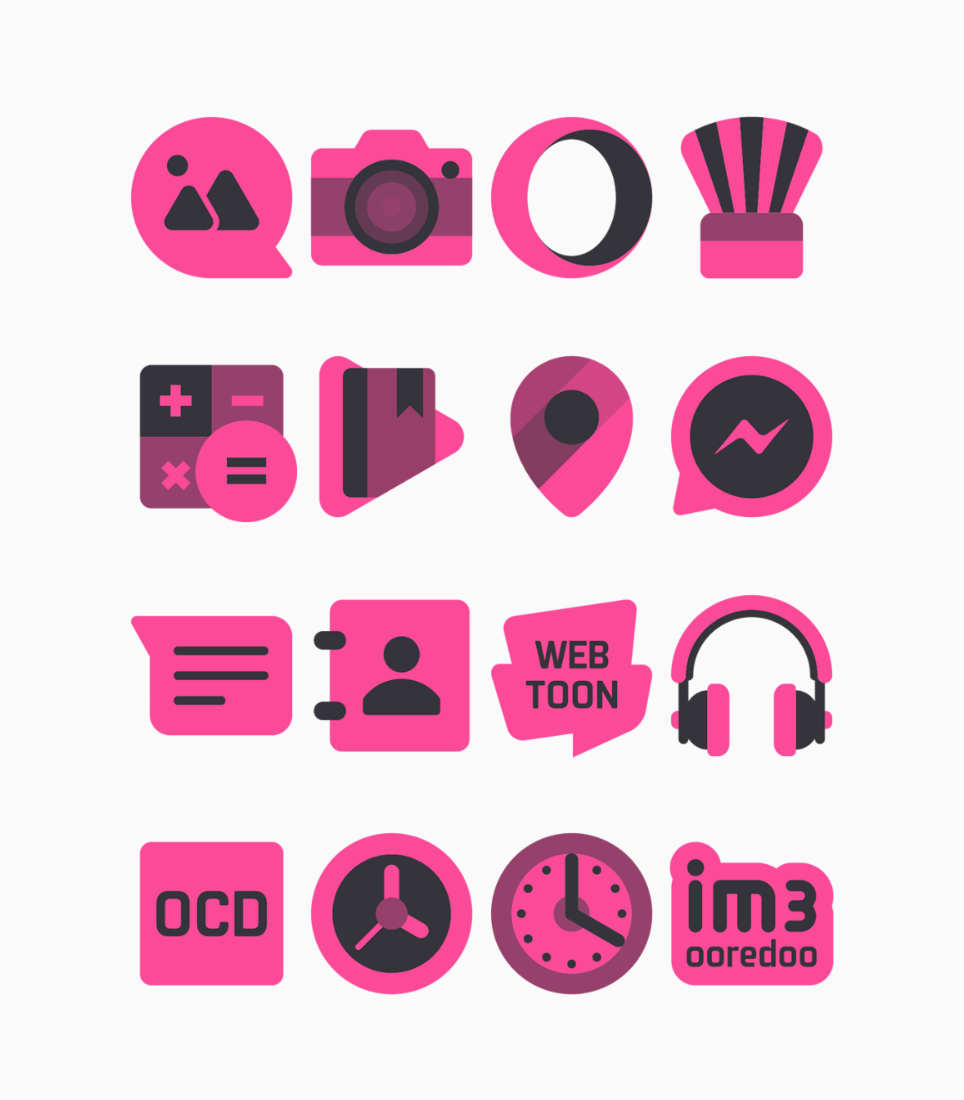 Varwil Pink - Icon Pack Android Screenshot 4
