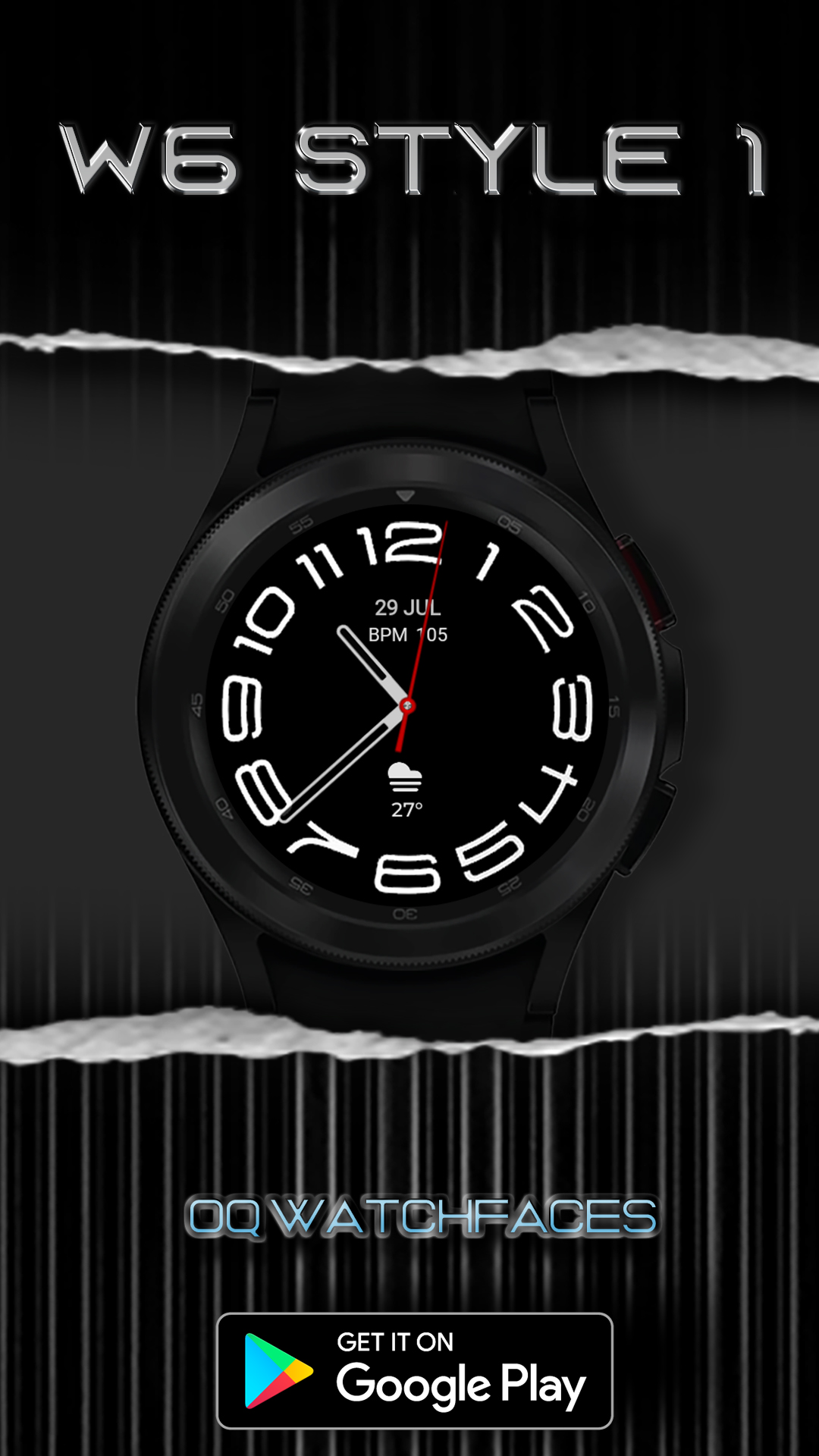 W6 Style WF Wear OS 5+ Android Screenshot 2