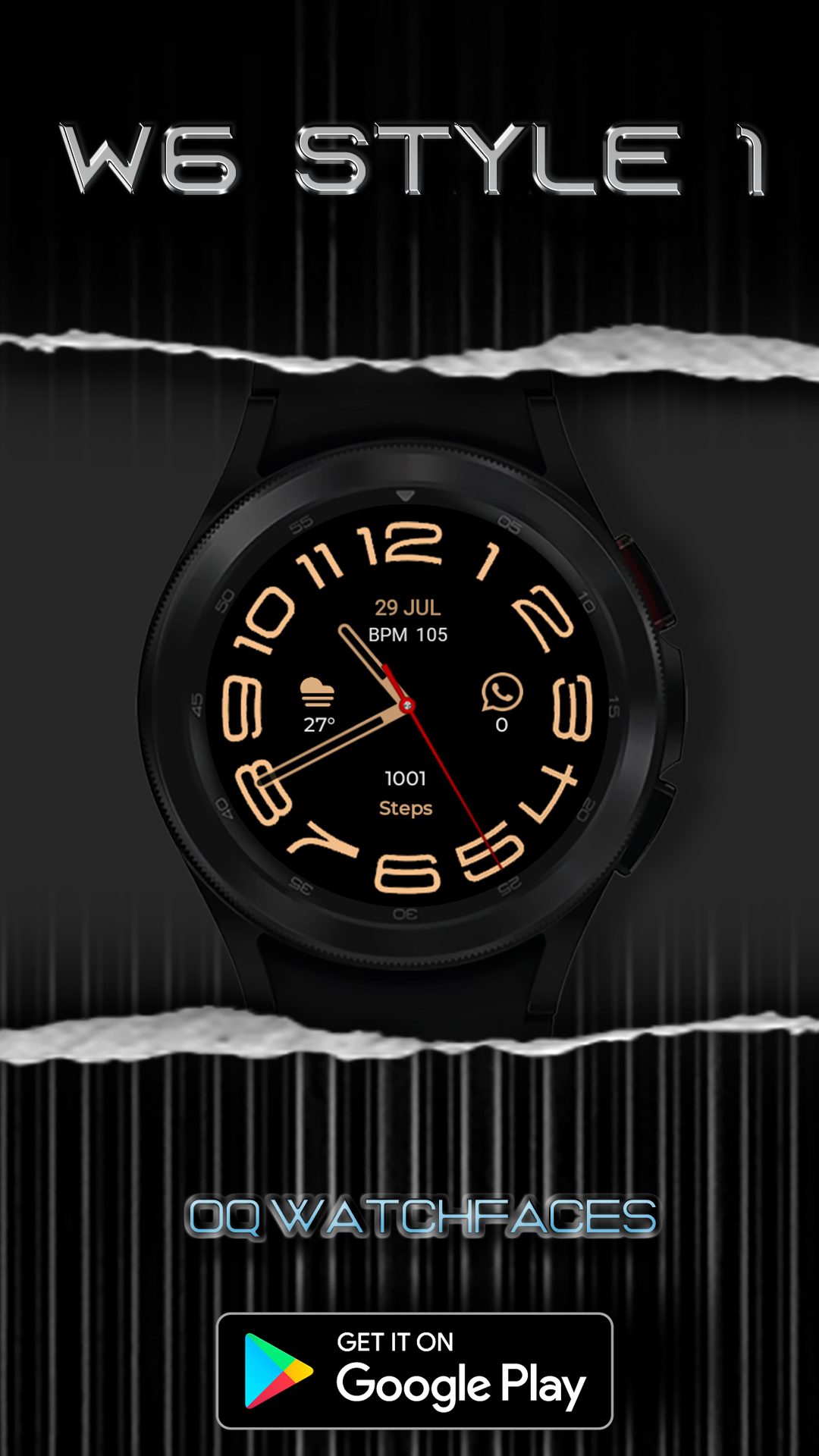 W6 Style WF Wear OS 5+ Android Screenshot 3
