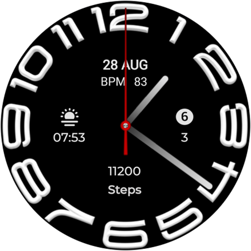 W6 Style WF Wear OS 5+ Android Screenshot