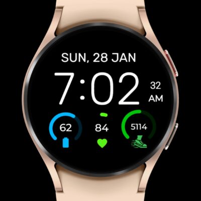 Watch Face Digital EasyRead D1 Android Screenshot 2