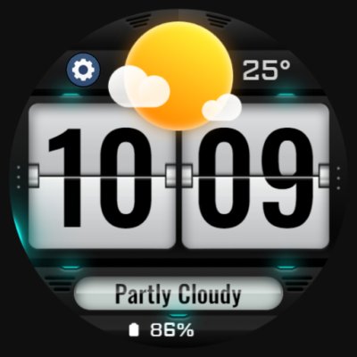 Weather Flip Animated Android Screenshot