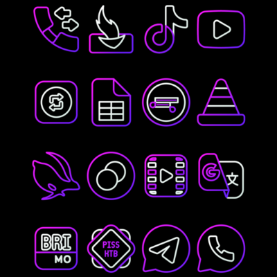 WineLine Purple - Icon Pack Android Screenshot 2