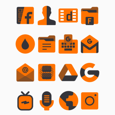 Yaktin Orange - Icon Pack Android Screenshot 3