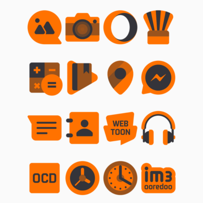 Yaktin Orange - Icon Pack Android Screenshot 4