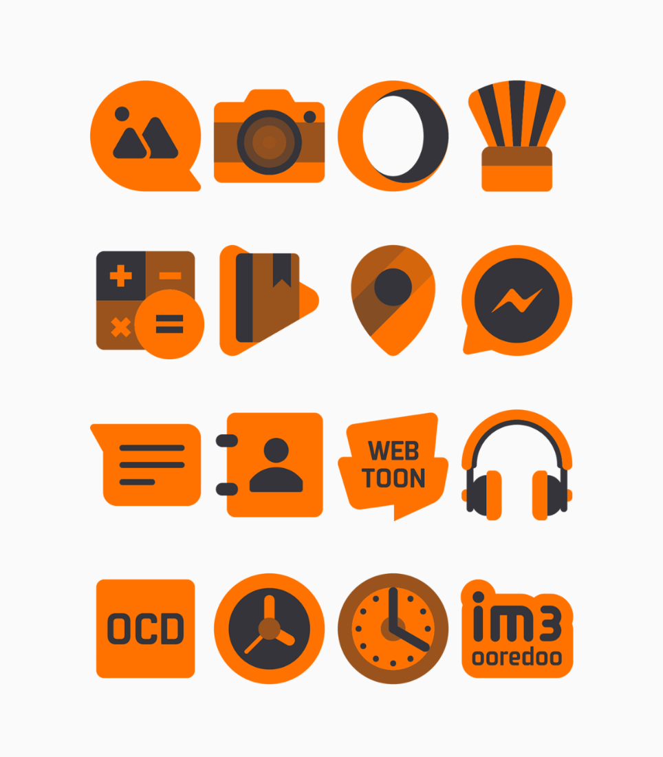 Yaktin Orange - Icon Pack Android Screenshot 4
