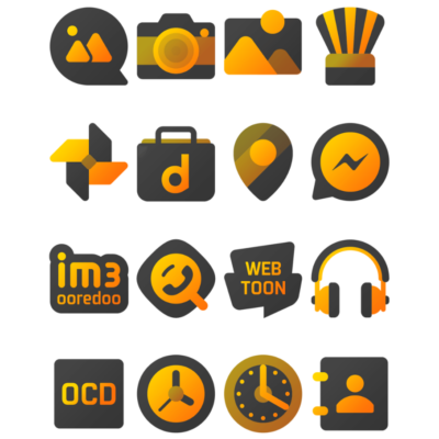 Yellowdiant - Icon Pack Android Screenshot 4