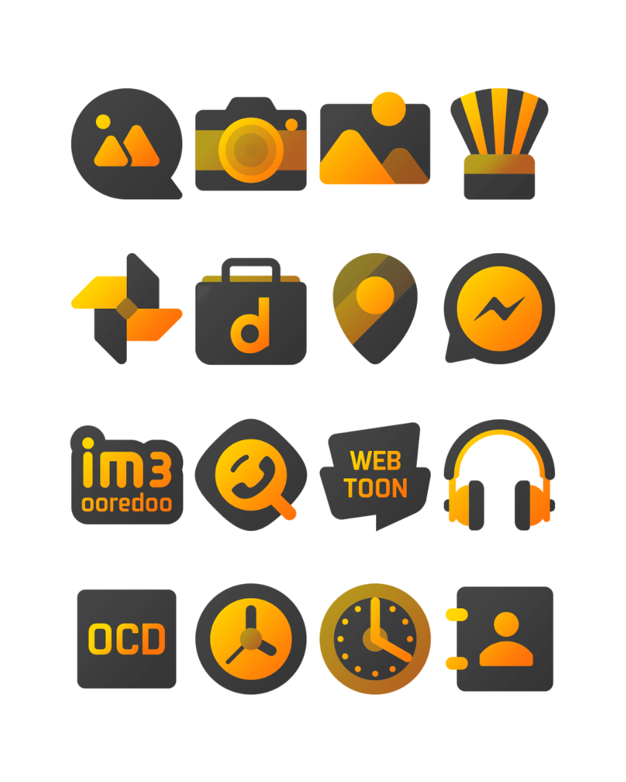 Yellowdiant - Icon Pack Android Screenshot 4