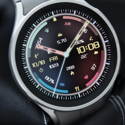 ZKin Watch Face Colorful Halo Android Screenshot 3
