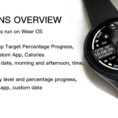 ZKin Watch Face Obsidian Moon Android Screenshot 4