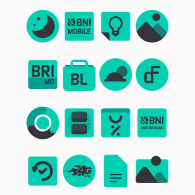 Zamrud Turqoise - Icon Pack Android Screenshot 2