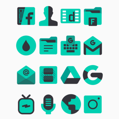 Zamrud Turqoise - Icon Pack Android Screenshot 3