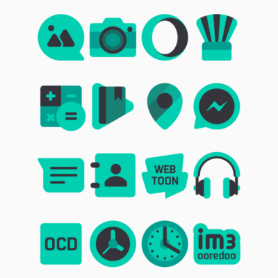 Zamrud Turqoise - Icon Pack Android Screenshot 4