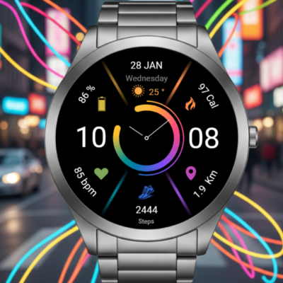AMOLED Watch Face Wear OS Android Screenshot 2