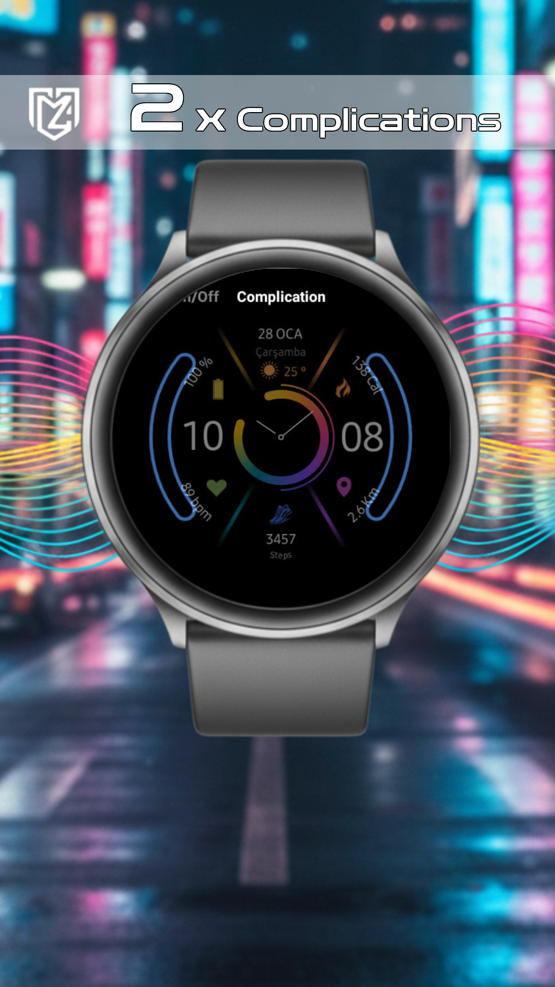 AMOLED Watch Face Wear OS Android Screenshot 4