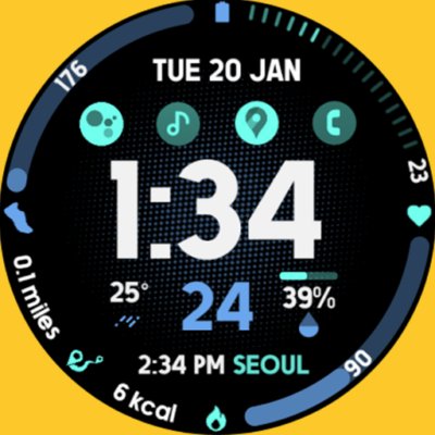 Active Wear Watchface 2 Android Screenshot