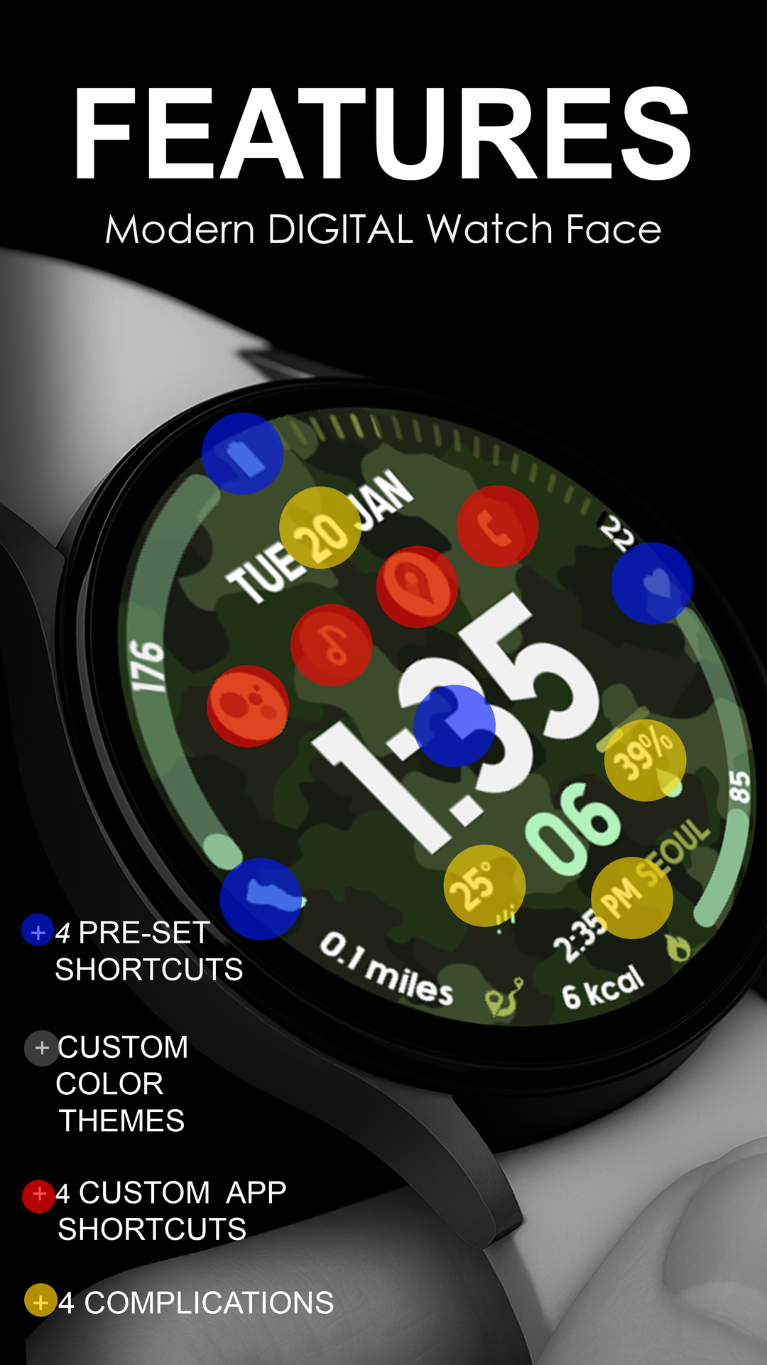 Active Wear Watchface 2 Android Screenshot 3