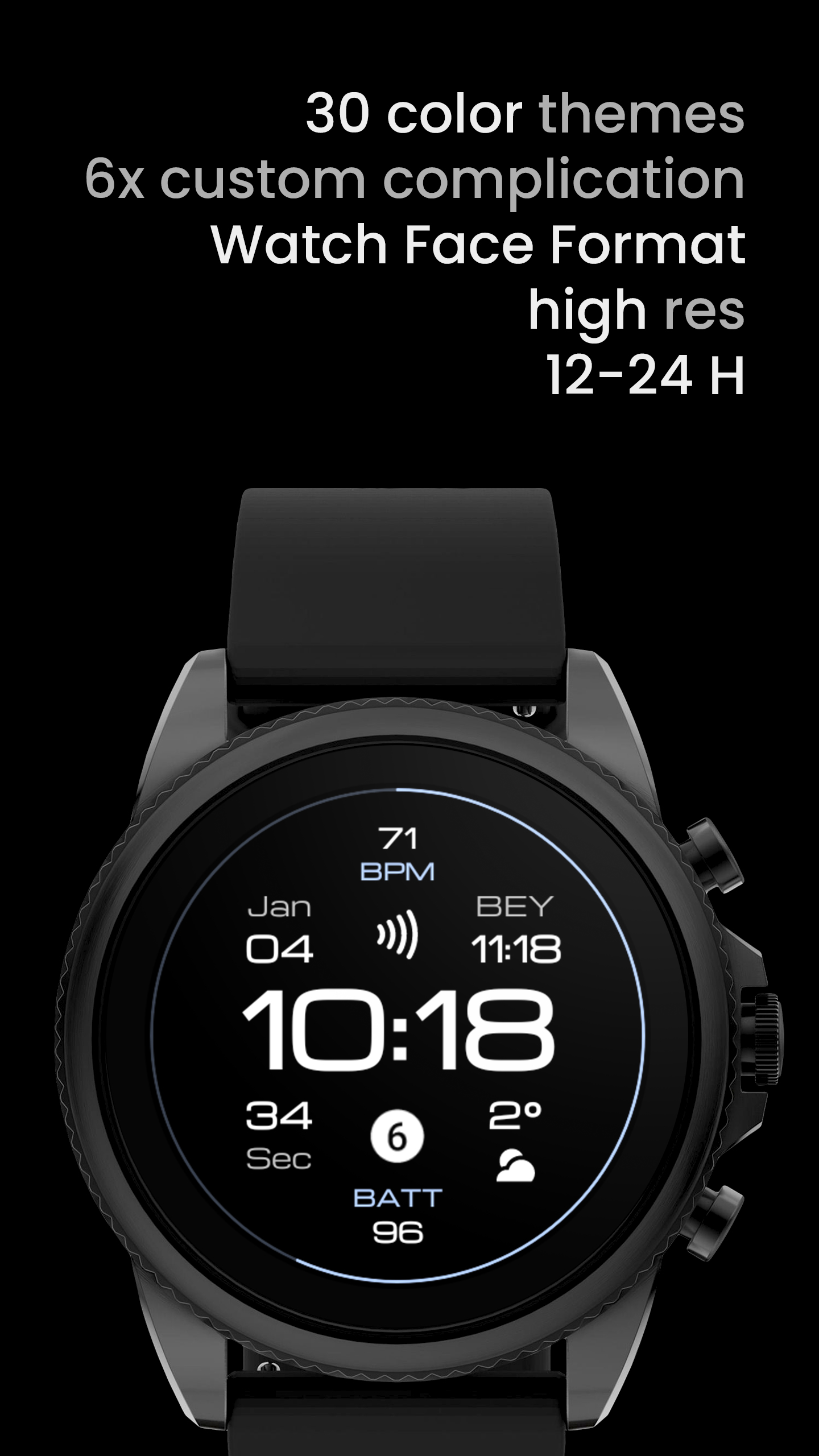 Active xV: Watch Face Android Screenshot 3