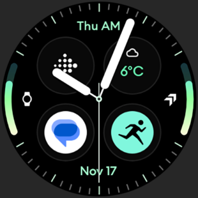 Analog M3 Watch Face Android Screenshot