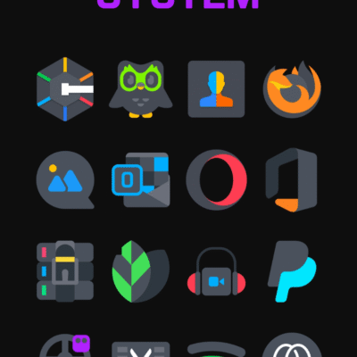 Asphalt - Dark Icon Pack Android Screenshot 3
