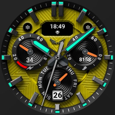 Ballozi AVEN Watch Face Android Screenshot