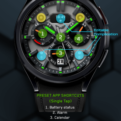 Ballozi AVEN Watch Face Android Screenshot 3
