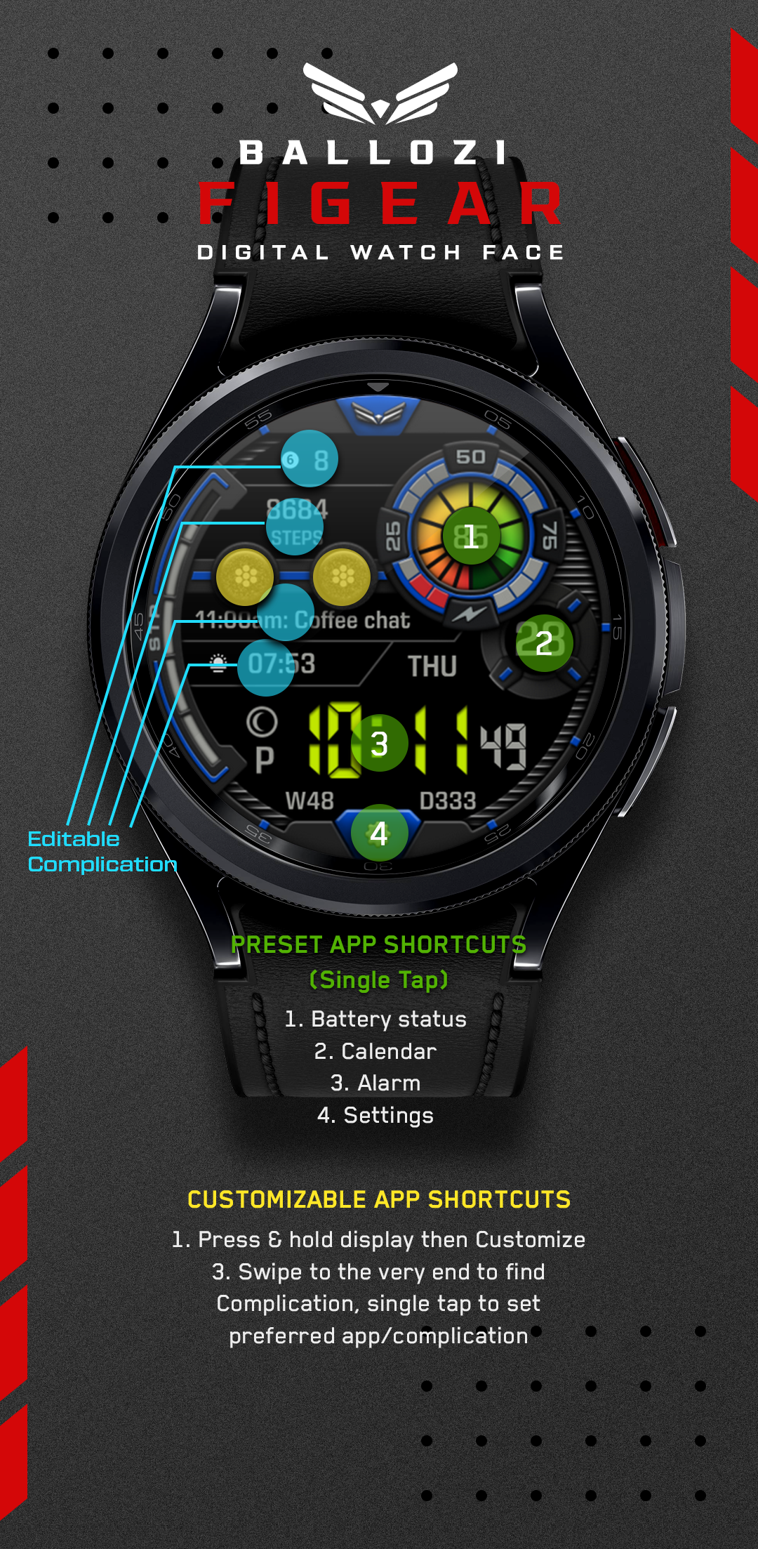 Ballozi FIGEAR Digital Retro Android Screenshot 2