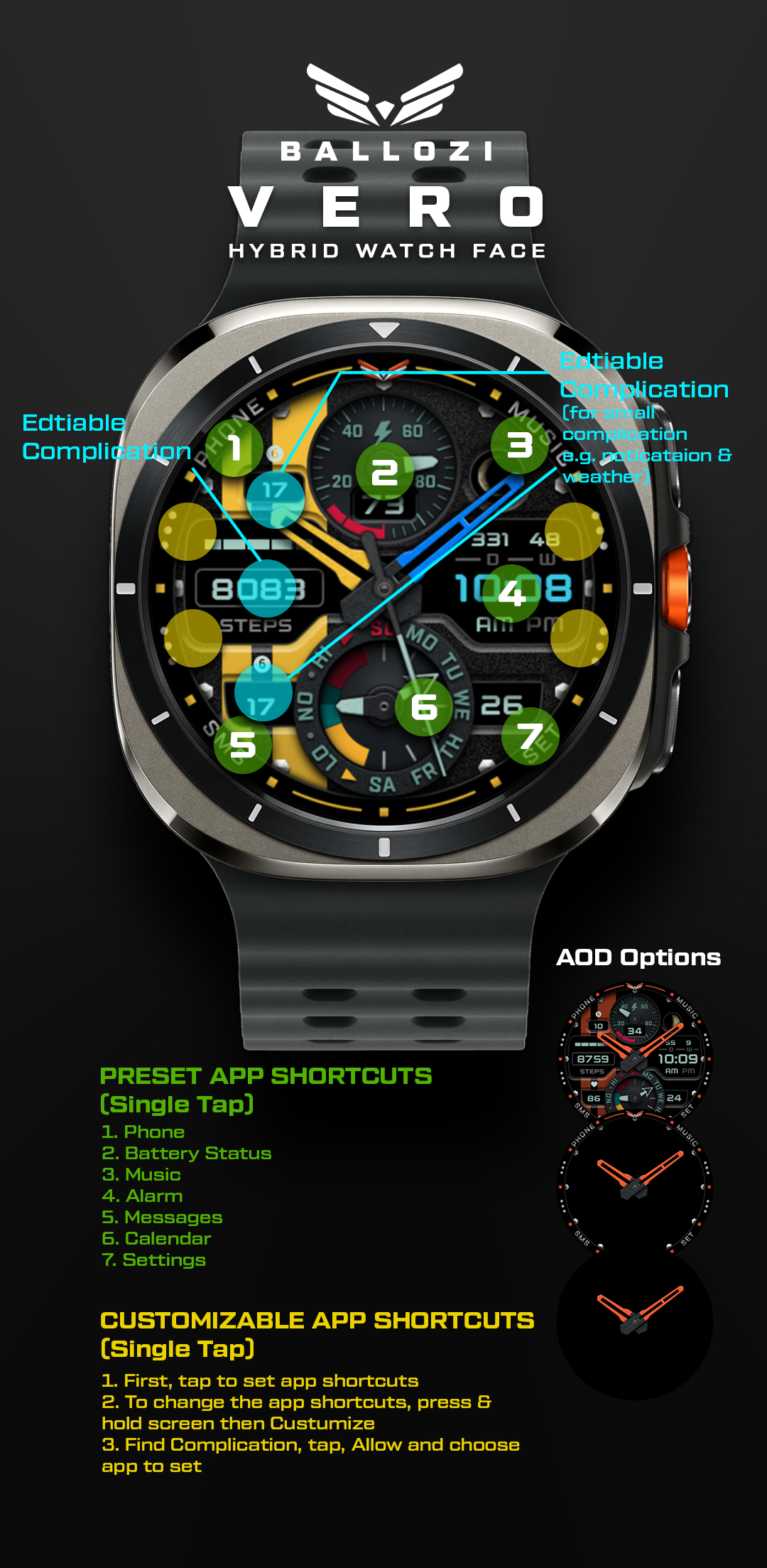 Ballozi VERO - Hybrid Analog Android Screenshot 2