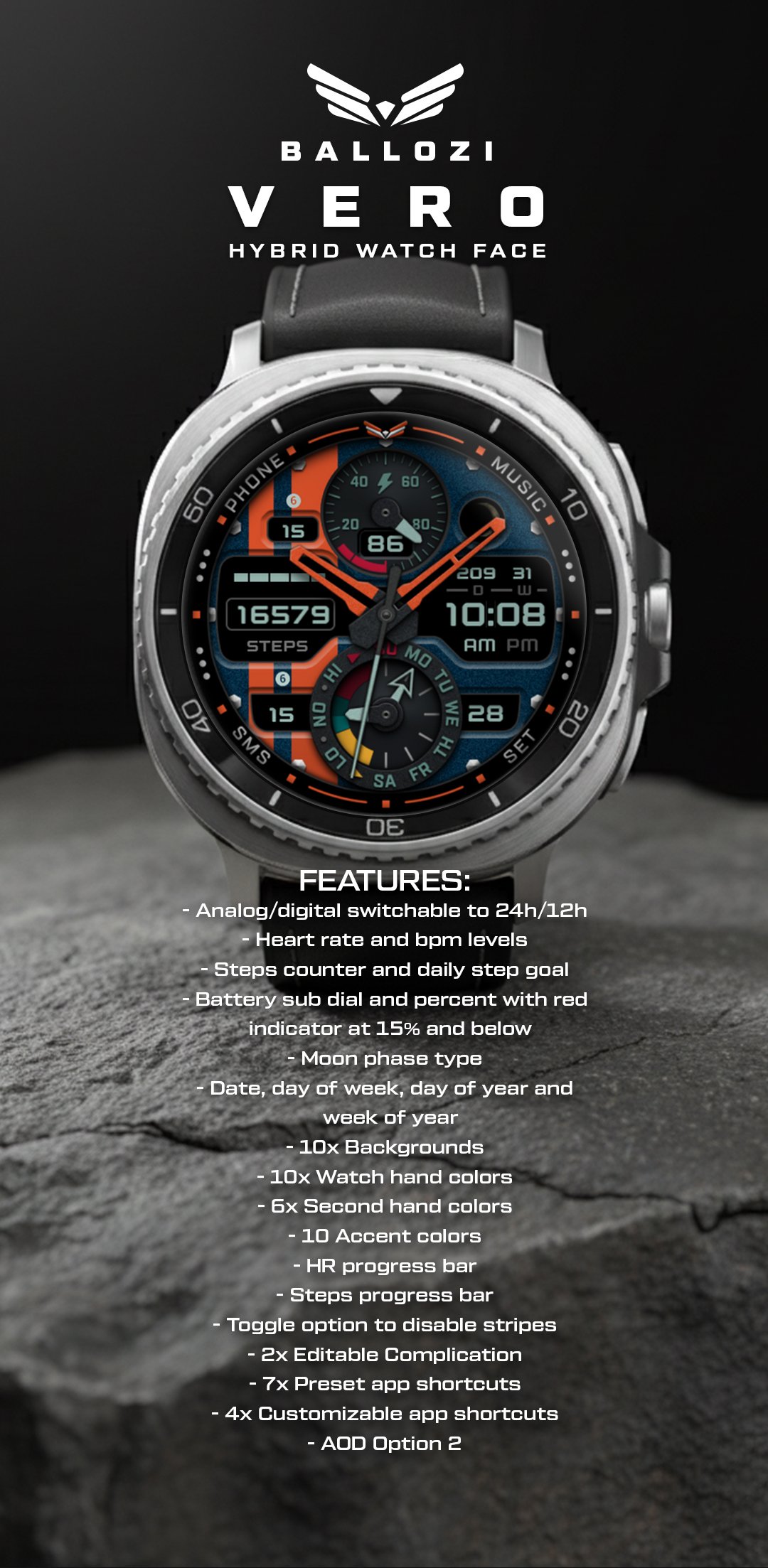 Ballozi VERO - Hybrid Analog Android Screenshot