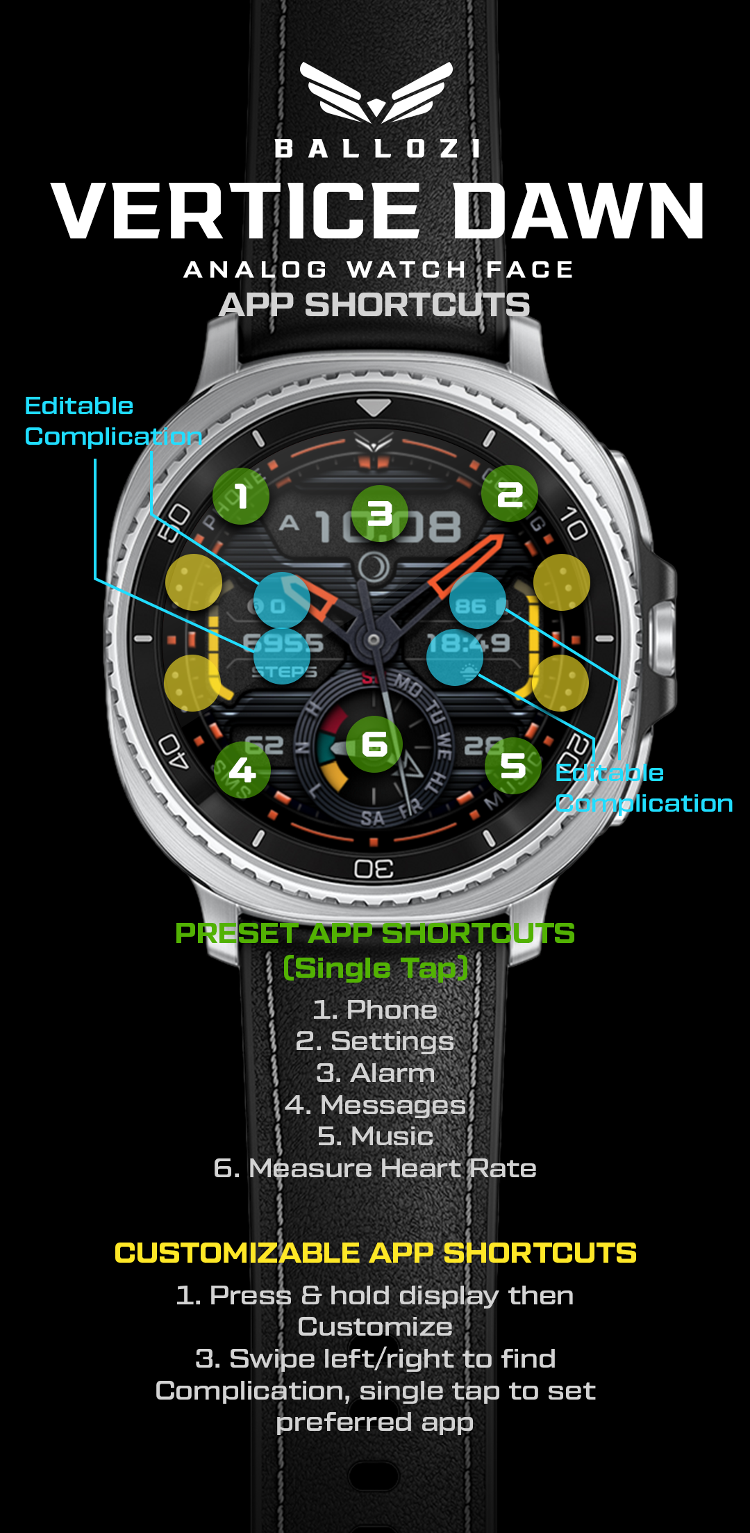 Ballozi VERTICE DAWN Hybrid Android Screenshot 2