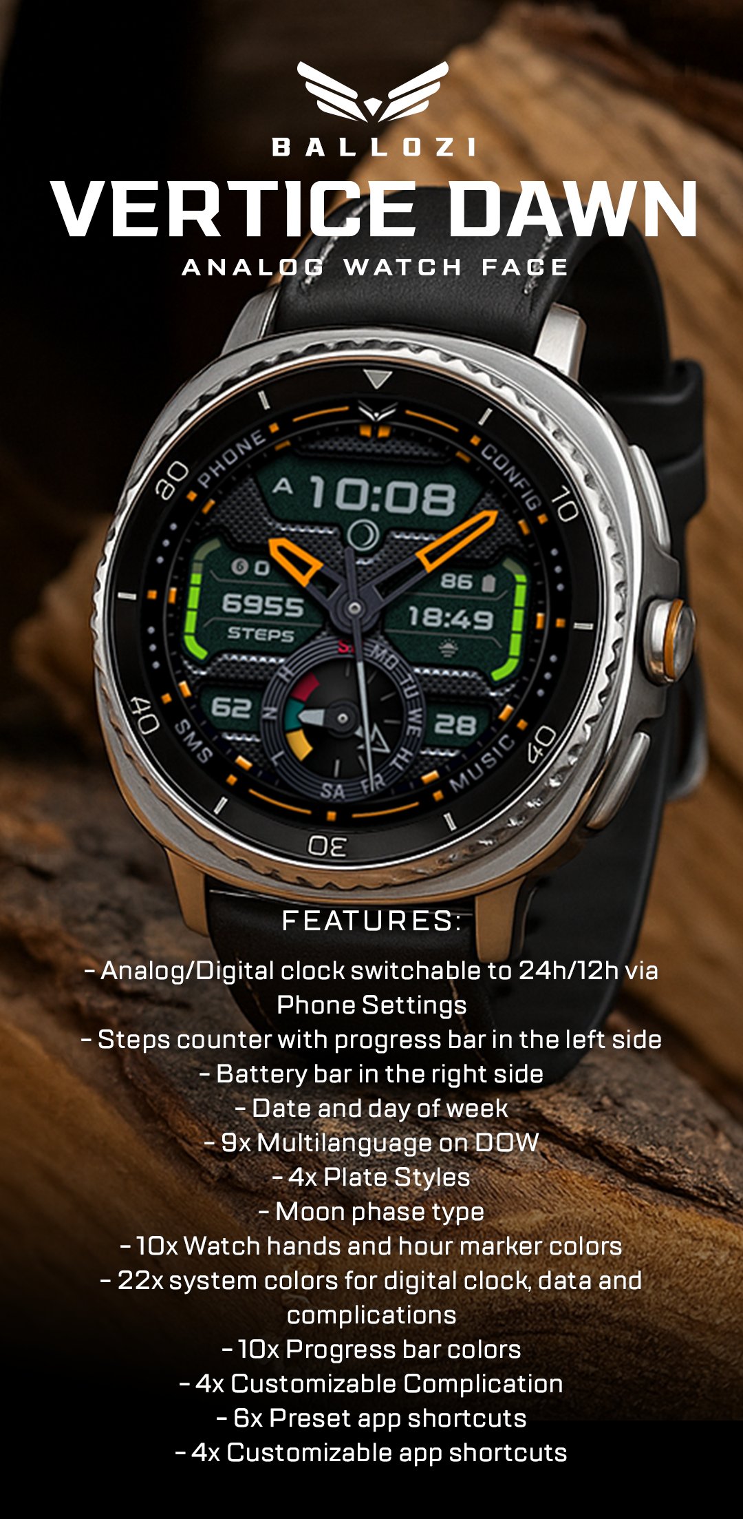 Ballozi VERTICE DAWN Hybrid Android Screenshot