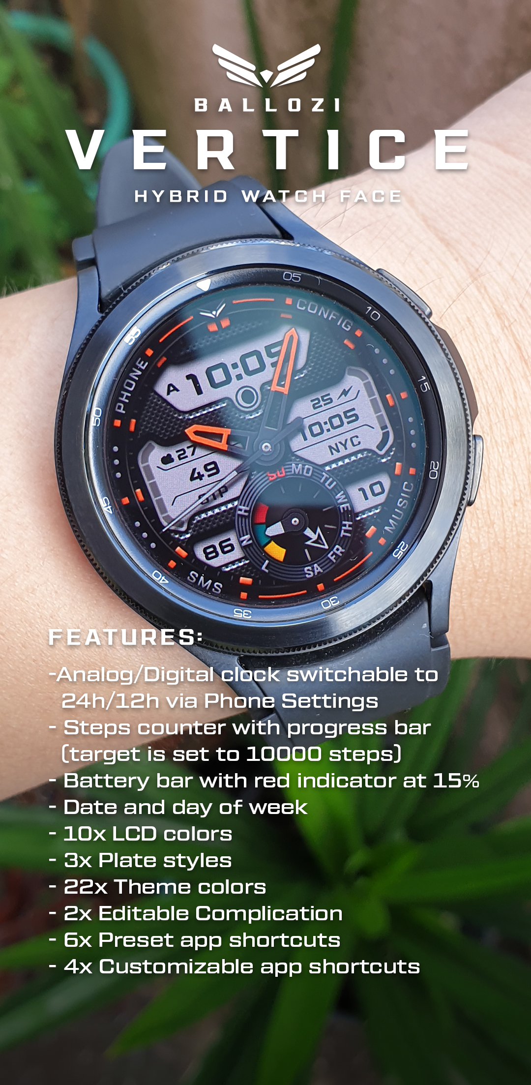 Ballozi VERTICE - Hybrid Face Android Screenshot 3