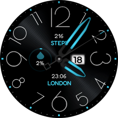 Big Analog 5 WF Wear OS 5+ Android Screenshot