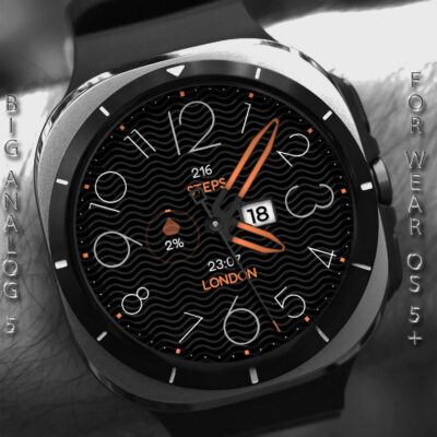 Big Analog 5 WF Wear OS 5+ Android Screenshot 2