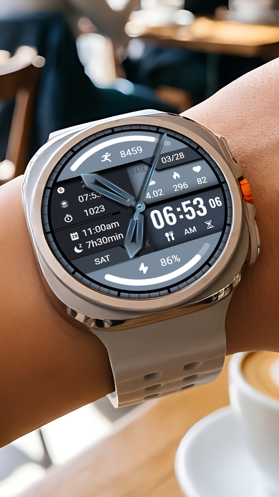 Blue Light Weight ZKin Watch Android Screenshot 2