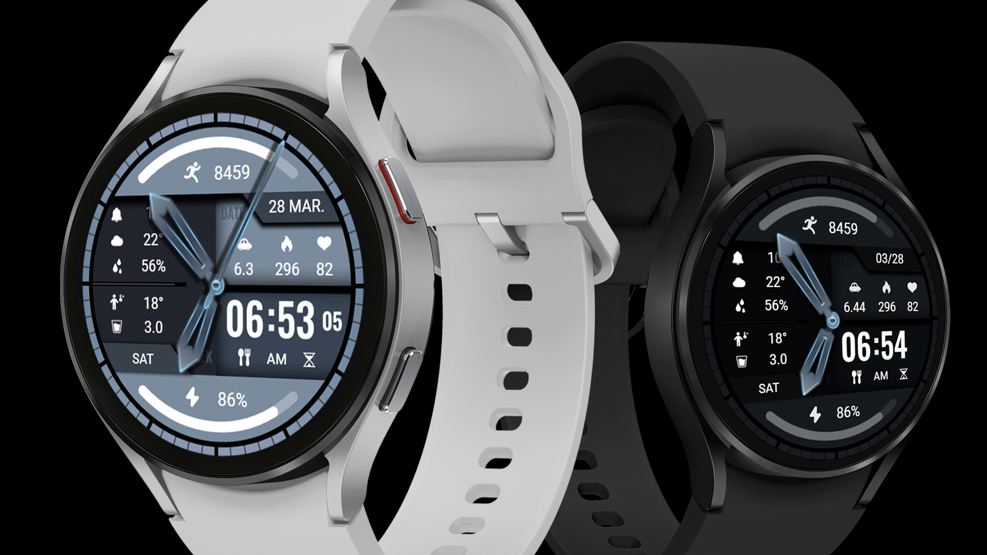 Blue Light Weight ZKin Watch Android Screenshot 4
