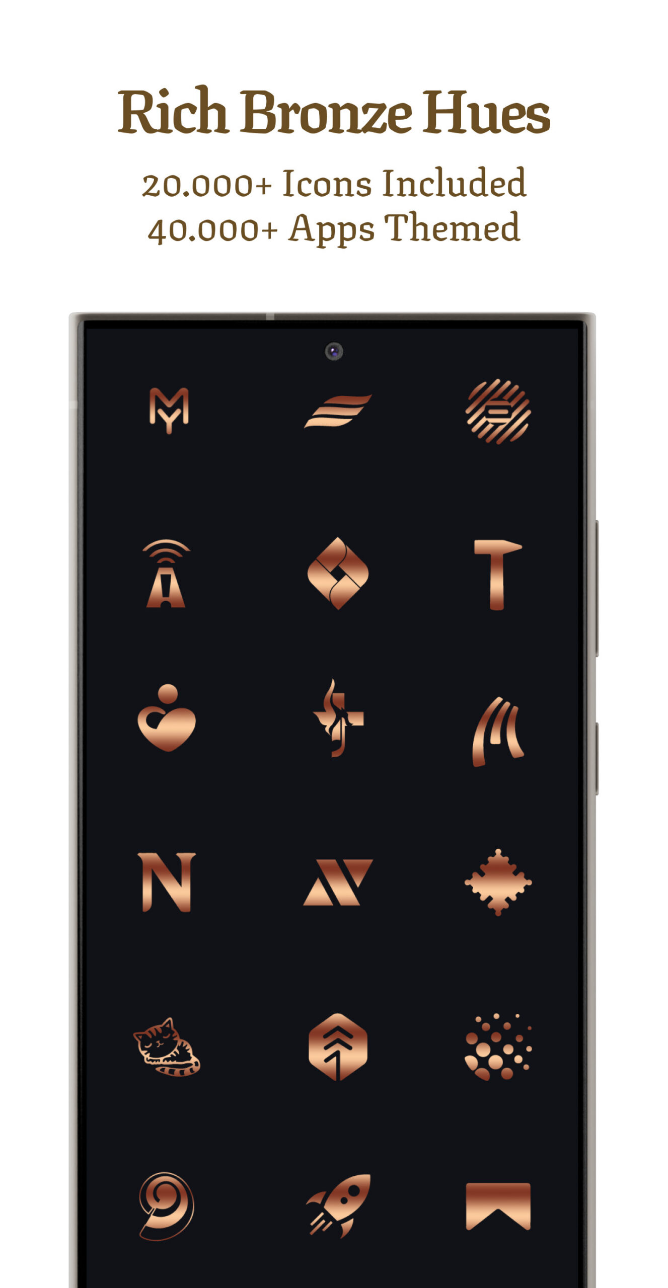 Bronze Copper Icon Pack Android Screenshot 3