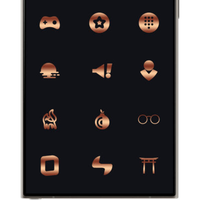 Bronze Copper Icon Pack Android Screenshot 4